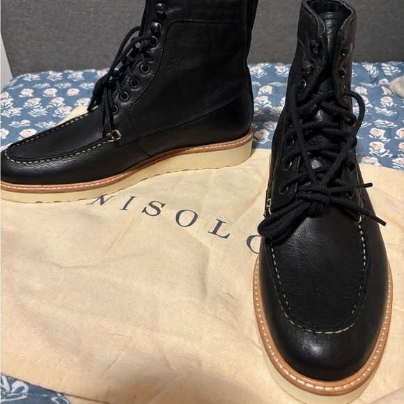 Nisolo Mateo All Weather Leather Boots Black Mens 8.5 NWT main image 10